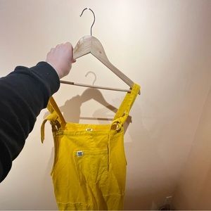 Lucy and Yak yellow dungarees.